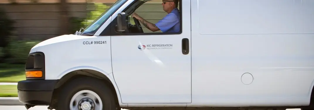 KIC Refrigeration service vehicle serving Whitehouse area